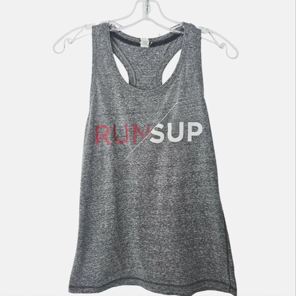 Alo -1603 Runsup Grey Tank Top Fits a Small - Picture 2 of 7
